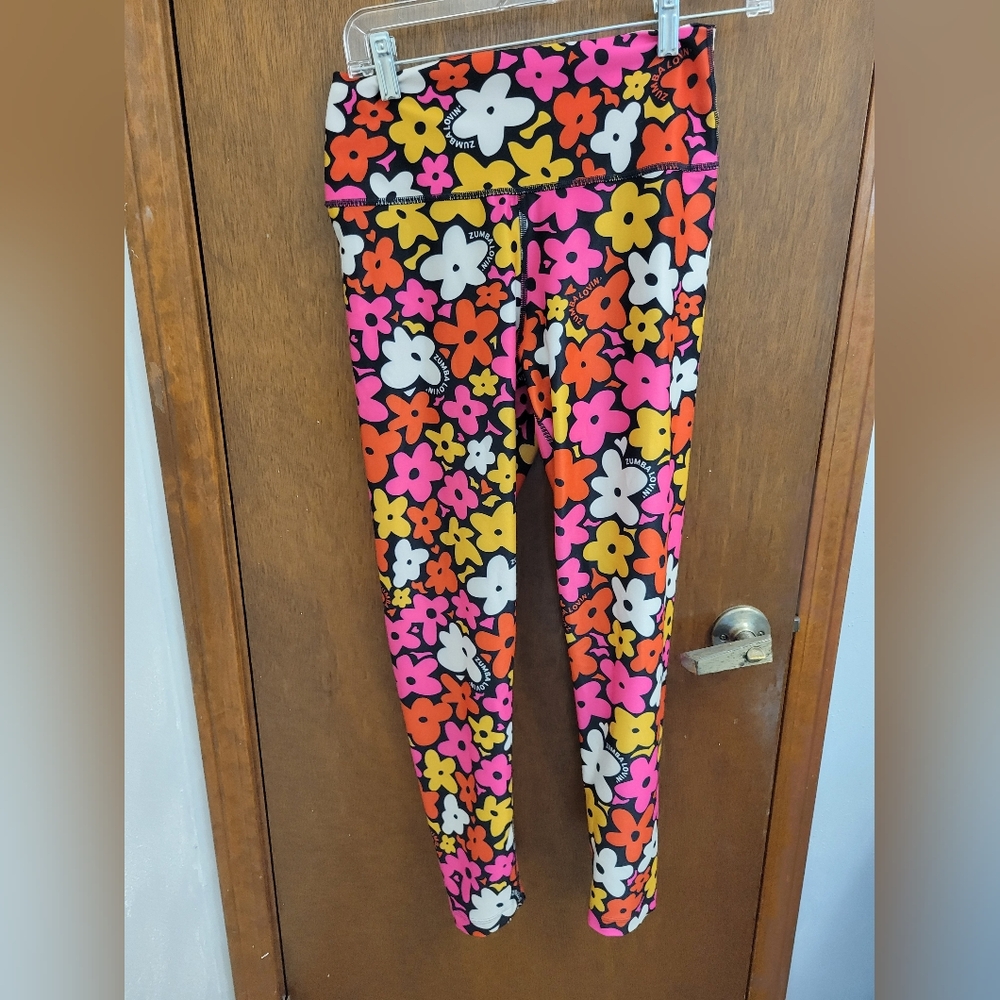 Zumba You in Bloom high waisted ankle leggings